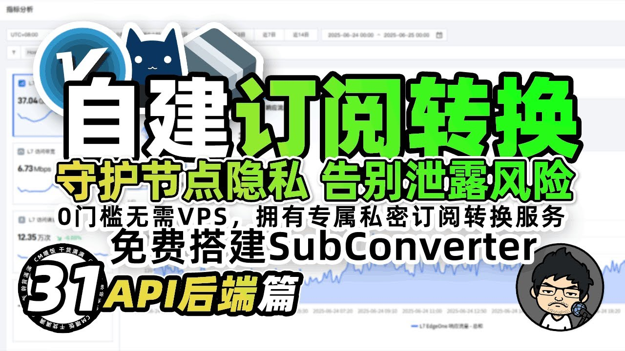 🛡️ 自建订阅转换：API后端 🔒 告别订阅泄露风险！无需VPS，免费拥有专属私密转换服务，守护科学上网的节点 CM喂饭干货满满31-米粒博客