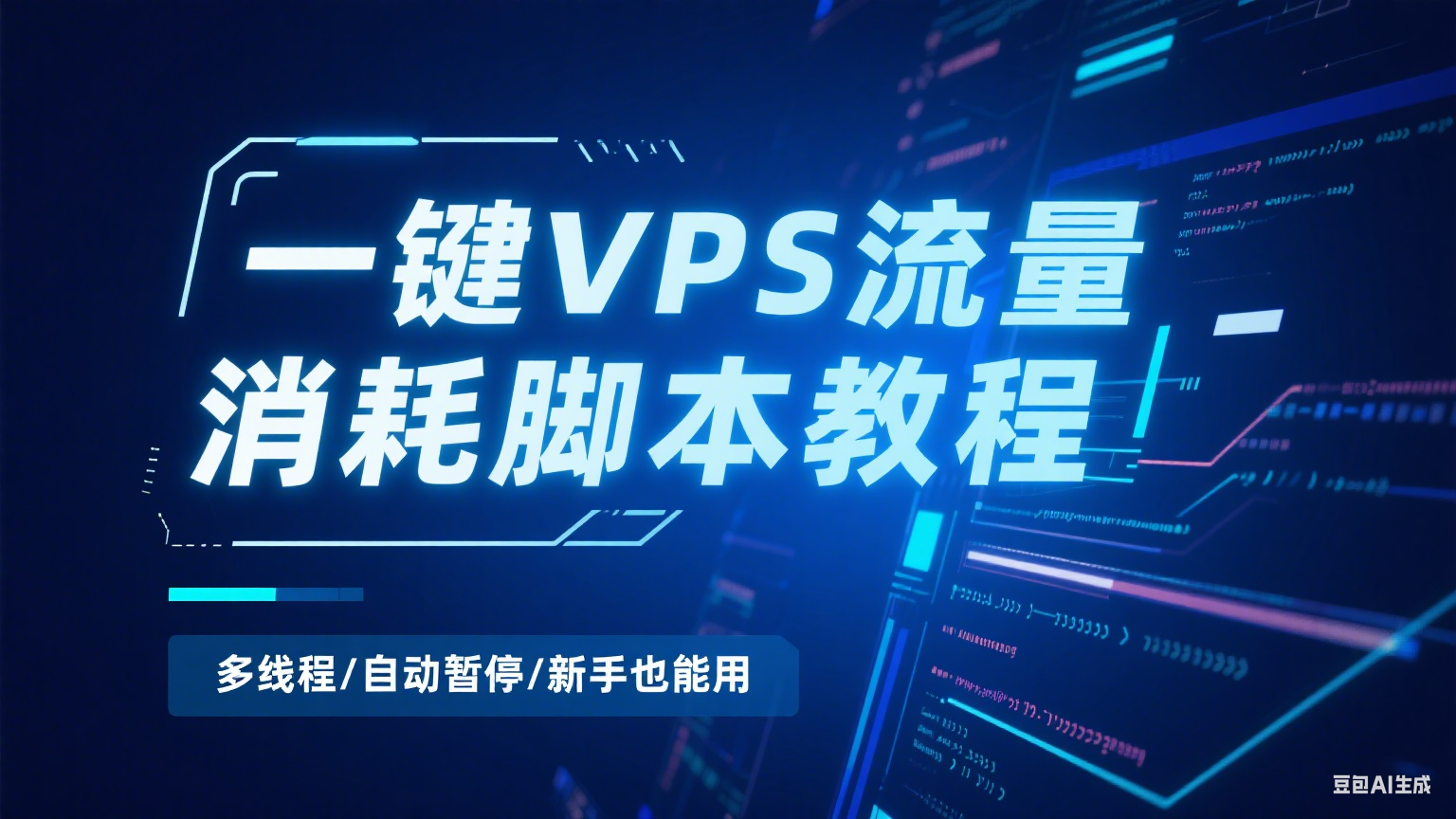 【原创】一键在VPS消耗流量（多线程下载）+ 一键暂停，自动生成脚本！-米粒博客