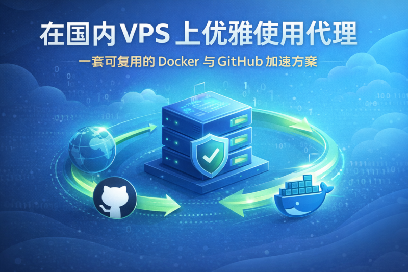 【原创】在国内 VPS 上优雅使用代理:一套可复用的 Docker 与 GitHub 加速方案-米粒博客